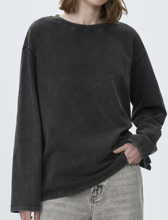 SL5804010207 Շապիկ երկարաթև  ANNA OVERSIZE FIT